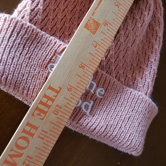 New Rust Color Home Free Knitted Beanie With Pompom on top - Picture 5 of 6